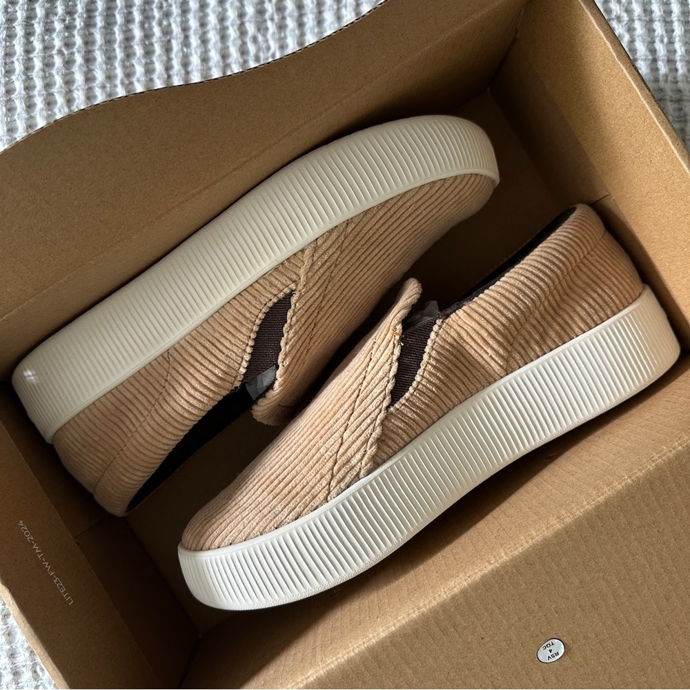 Allbirds Women's Lounger Lift - Corduroy - Stony Beige